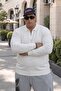Men's Winter Thick Plus Size White Sweatshirt - 4