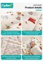 Newborn Baby Pillow for Sleeping, Soft Muslin Cotton Infant Pillow with 3D Bubble Fleece, Breathable Baby Head Support Cushion, Baby Flat Pillow, Cozy Comfort Pillow for Boys & Girls 0-12 Months, Nurs - 6