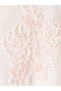Özmarka New Season Pink V-Neck Blouse with Floral Appliqué - 6