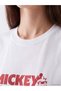 Vizyon New Season White Printed 100% Cotton Women's T-Shirt - 5