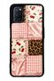 Oppo A52 Glossy Phone Case with Cherry Leopard Patchwork Design