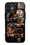 iPhone 12 Mini Glossy Phone Case with Retro Speed Icons Design