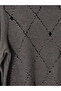 Lcw Grace Anthracite Crew Neck Patterned Women's T-Shirt - 6