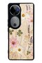 Vivo V40 Glossy Phone Case with Wildflower Letters Design