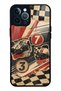 iPhone 12 Pro Max Retro Racing No. 7 Design Glossy Phone Cases