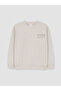 Crew Neck Printed Boys' Sweatshirt
