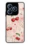 Realme C63 Glossy Phone Case with Cherry Love Letters Design