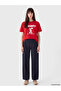 Xside Red Printed 100% Cotton Women's T-Shirt - 2