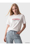 White Istanbul Printed Cotton Women's T-Shirt