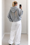 Angel Wing Lace Detailed Hooded Oversize Sweatshirt - 3