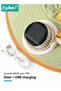 Kids Sun Visor Hats, Solar Fan Hat for Kids, Rechargeable Hat with Fan Built in, Cartoon Sun Hat with Neck Flap and whistle String, Cute Letter Pattern Bucket Solar Shawl Sun Hat for Kids Outdoor with - 3