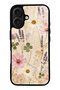 iPhone 16 Glossy Phone Case with Wildflower Letters Design