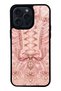 iPhone 14 Pro Max Pink Corset Coquette Design Glossy Phone Case