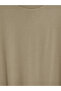 Vizyon New Season Khaki Modal Blend Women's T-Shirt - 4