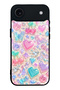 iPhone 17 Air Y2K Glossy Phone Case with Jelly Charms Design