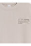 Crew Neck Printed Boys' Sweatshirt - 3
