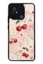 Xiaomi Redmi 12C Glossy Phone Case with Cherry Love Letters Design
