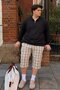 Men's Plus Size Casual Black Winter Sweatshirt - 5