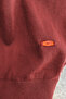 Burgundy comfort fit crew neck plain 100% cotton t-shirt - 3