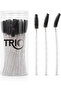 TRIO Disposable Eyelash Brushes, 100 Count | Soft Mascara Disposable, Spoolie Wand