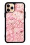 iPhone 11 Pro Pink Lace Romance Design Glossy Phone Case