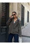 Hooded Buttoned Double-Breasted Trench Coat - 7