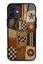 iPhone 12 Mini Racing Leather Club Design Glossy Phone Case