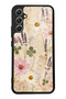 Samsung A34 Glossy Phone Case with Wildflower Letters Design