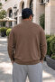 Men's Winter Thick Large Size Brown Sweatshirt - 6