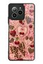 حافظة هاتف لامعة بتصميم Coquette من Omix X7 Wild Cherry