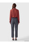 Özmarka New Season Black Elastic Waist Straight Fit Women's Jean Trousers - 4