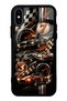 iPhone X Glossy Phone Case with Retro Speed Icons Design