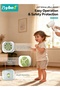 Cordless Baby Hair Dryer, Kids Hair Dryer, Portable Hair Blow Dryer with Charging Base, Low Heat Noise Hairdryer for Infant Hair Delicate Skin, Gentle Quiet Airflow - 4