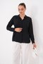 Women's Hidden Button Closure Detailed Shirt 265248 - 4