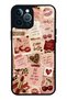 حافظة هاتف لامعة بتصميم Cherry Leopard Notes لهاتف iPhone 12 Pro Max