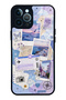 iPhone 12 Pro Max Pastel Travel Diary Design Glossy Phone Case