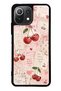 Xiaomi Mi 11 Lite Glossy Phone Case with Cherry Love Letters Design