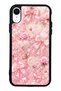 iPhone Xr Pink Lace Romance Design Glossy Phone Case