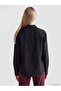 Vizyon New Season Black Decorated Buttoned Poplin Women's Shirt - 5