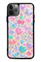 iPhone 11 Pro Max Y2K Glossy Phone Case with Jelly Charms Design