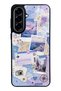 Samsung A57 Pastel Travel Diary Design Glossy Phone Case