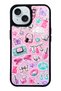 iPhone 15 Y2K Sticker Dreams Design Glossy Phone Case