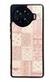 Tecno Spark 20 Pro Plus Glossy Phone Case with Pink Lace Patchwork Design
