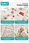 Newborn Baby Pillow for Sleeping, Soft Muslin Cotton Infant Pillow with 3D Bubble Fleece, Breathable Baby Head Support Cushion, Baby Flat Pillow, Cozy Comfort Pillow for Boys & Girls 0-12 Months, Nurs - 6