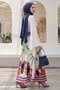 Buy Gipeli Colorful Patterned White Skirt - 4
