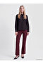 Vizyon New Season Black Decorated Buttoned Poplin Women's Shirt - 3