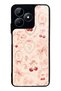Realme C53 Glossy Phone Case with Cherry Coquette Toile Design