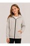 Unisex Children's Stone Color 100% Cotton 3-Ply Unflocked Cardigan (4-Season) - 2