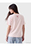 Xside Pink Marie Printed 100% Cotton Women's T-Shirt - 4