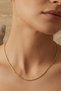 Xuping Stamped Glimmer Model Women's Necklace 1 mm Gold Color |   Anti-Tarnish,